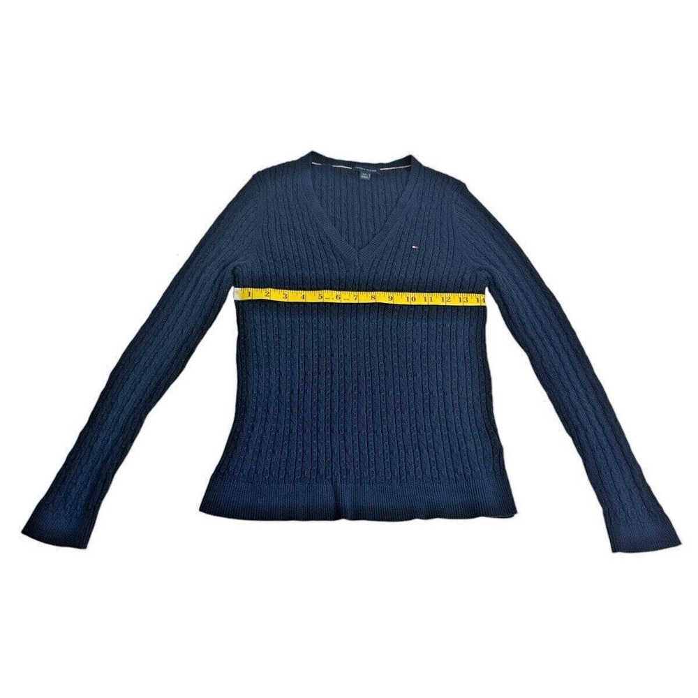 Tommy Hilfiger Cable Knit Cotton Sweater Set 2pc Navy & Beige L - Picture 15 of 16